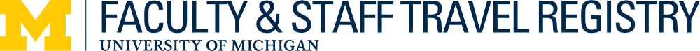 Travel Registry - University of Michigan